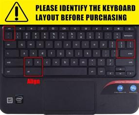 img 3 attached to 🔑 Gold Keyboard Cover for Lenovo Chromebook C330 11.6", Flex 11, N20/N21/N22/N23 100e/300e/500e, N42/N42-20 14 inch Chromebook