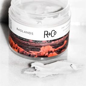 img 1 attached to 💇 R+Co Badlands Сухая паста для шампуня: объем и поглощение жира | 2.0 унции - эффективное освежение волос и средство для укладки
