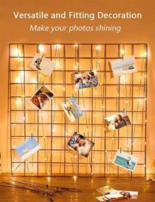 img 3 attached to ELShy Photo Clips String Light 100 LED Waterproof Fairy String Lights with 50 Clear Clips, Battery & USB Powered Cable for Party Christmas Home Decor, 33Ft 8 Modes Warm White