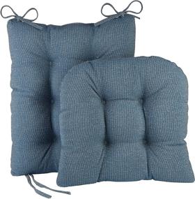 img 4 attached to Blue Klear Vu Gripper Jumbo Saturn Rocking Chair Cushion Set, Pack of 2, 1 Count