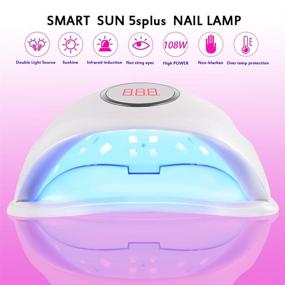 img 3 attached to 💅 Nail Lamp - Succeed Xlion 108W Gel Nail Dryer for Professional Salon Nail Art - 4 Timer Setting, White