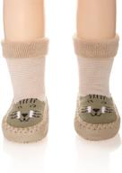 👟 stylish eocom toddlers moccasins: non skid slipper boys' shoes for maximum comfort and safety logo