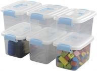 inhouse plastic storage clear latching logo