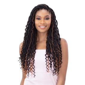 img 4 attached to FreeTress Braids Wrap Hipsta 3 PACK Hair Care and Hair Extensions, Wigs & Accessories