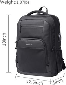 img 2 attached to 🎒 Widfre Business Backpack: Secure Anti-Theft Charging Solution