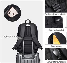 img 3 attached to 🎒 Widfre Business Backpack: Secure Anti-Theft Charging Solution