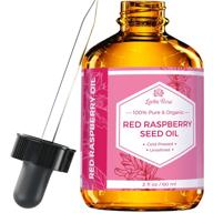 leven rose's 100% natural red raspberry seed oil - ideal for face, hands, scars, breakouts | 2 oz logo