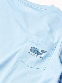 img 1 attached to 🐠 Детская майка с карманом "Magic Fish Fill Lines" от Vineyard Vines