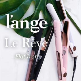 img 3 attached to 💇 L'Ange Hair Le Rêve Blush Titanium Straightener - Advanced 2-in-1 Ceramic Hair Straightener with Ionic Technology and Digital Display - Dual Voltage Titanium Hair Straightener - 1" Plate, MSRP $179.00