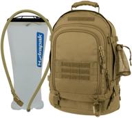 🎒 code alpha tac pac expandable 3-day backpack with hydrapak 3l hydration system, coyote brown, one size by mercury tactical gear логотип