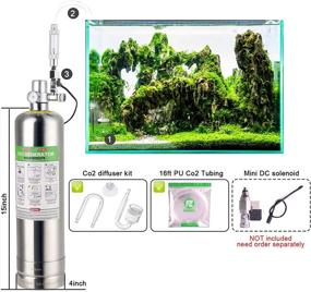 img 3 attached to 🌿 FZONE 2.5L Aquarium CO2 Generator System: Complete Kit with Regulator and Needle Valve for Thriving Aquarium Plants