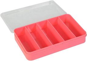 img 4 attached to 📦 Mary 5 Compartment Plastic Bead Storage Box - 5 Total Storage Spaces - Pink Organizer for Large, Small, Mini, & Tiny Beads - Snap Case for Jewelry, Crafts & Accessories - Plastic Bead Storage Box