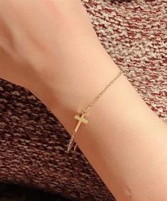 img 3 attached to Stylish Faith Cross Bracelet: A Thoughtful Religious Gift for Your Best Friend