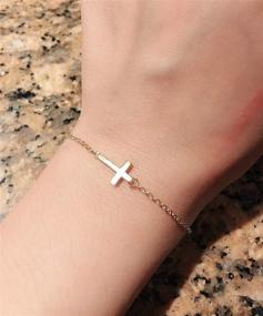 img 2 attached to Stylish Faith Cross Bracelet: A Thoughtful Religious Gift for Your Best Friend