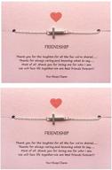 stylish faith cross bracelet: a thoughtful religious gift for your best friend logo