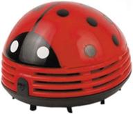 🐞 red ladybug mini portable handheld cordless tabletop dust sweeper - desktop vacuum cleaner for crumbs logo