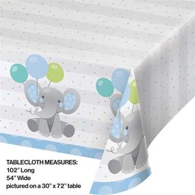 img 2 attached to Enchanting Elephants Boy Paper Tablecloth