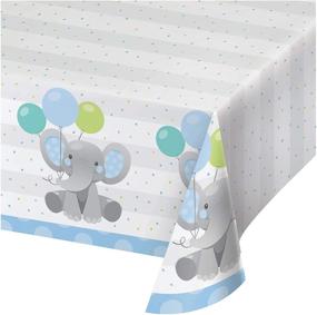 img 3 attached to Enchanting Elephants Boy Paper Tablecloth