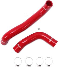 img 1 attached to 🔴 Mishimoto MMHOSE-STI-08RD: Набор красных силиконовых радиаторных шлангов высокого качества для Subaru Impreza WRX/STI 2008-2014