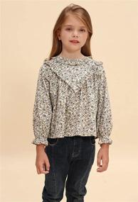 img 3 attached to Cotton Blouse Little Floral Sleeve