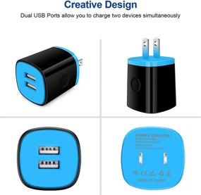 img 2 attached to 🔌 Dual Car Charger Adapter and USB C Wall Charger Set with 6FT Android Type C Cable - Fast Charging for Samsung Galaxy A32/S21/S21 Ultra/S21 Plus/S20 FE and More