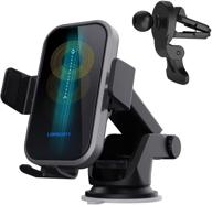 📱 [enhanced version] loascoty 15w qi fast charging wireless car charger phone holder | auto clamping mount for air vent, windshield, dashboard | compatible with iphone 13~11 series, samsung, lg logo