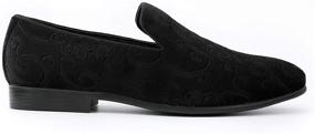 img 3 attached to 👞 Jetrano Aerostar Embossed Slip Slippers: Stylish and Comfortable Men's Loafers & Slip-Ons