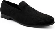 👞 jetrano aerostar embossed slip slippers: stylish and comfortable men's loafers & slip-ons logo