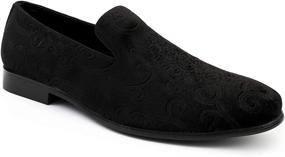 img 4 attached to 👞 Jetrano Aerostar Embossed Slip Slippers: Stylish and Comfortable Men's Loafers & Slip-Ons