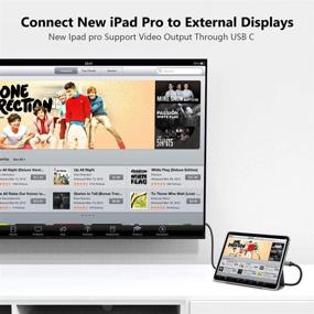 img 1 attached to 💻 USB C кабель HDMI длиной 6 футов - кабель JZV Type C к HDMI [совместим с Thunderbolt 3] - 4K, iPad Pro 2018, MacBook, Surface Pro 7, совместим с Galaxy S20/S10, XPS 13/15 - Идеально подходит для работы из дома и не только