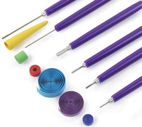 img 4 attached to YURROAD 6-Piece Multifunctional Slotted Quilling Tools Kit