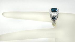 img 3 attached to 💎 Radiant RB Gems STATEMENT RHODIUM PLATED London Blue Topaz Boys' Jewelry: A Stunning Statement Piece