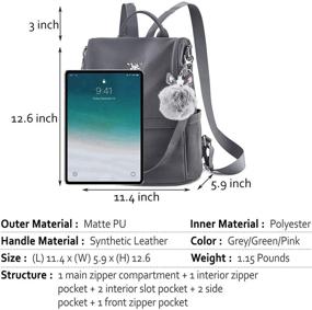 img 2 attached to WILSLAT Anti Theft Backpack Lightweight Convertible Women's Handbags & Wallets in Fashion Backpacks