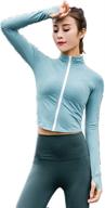 ultimate performance: women's stretchy athletic workout lightweight jacket - full zip track jacket for running logo