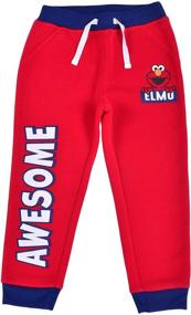 img 3 attached to 👦 Sesame Street Boy's 2-Piece Drawstring Athletic Jogger Pants Set: Comfortable and Stylish Active Wear for Boys