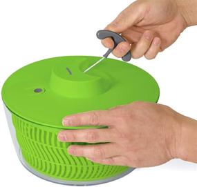 img 2 attached to Progressive Prep Solutions 4 Quart Green Salad Spinner with Pull Cord - Optimal for SEO