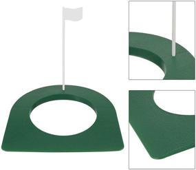 img 3 attached to 🏌️ Golf Putting Cup and Flag - All-Direction Surface Regulation Practice Hole for Men, Women, Kids - Indoor/Outdoor Home, Office, Backyard Golfing