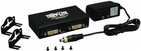 img 1 attached to 🔌 Tripp Lite DVI Splitter with Audio and Signal Booster - 2 Ports, Single Link 1920x1200 at 60Hz/1080p (DVI Female to 2xFemale) B116-002A