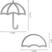 umbrella embossing stencils template scrapbooking logo