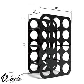 img 2 attached to 🗄️ Large Capacity Acrylic Vinyl Rolls Organizer Tower Rack by Wenida - Vinyl Storage Holder with Multiple Holes, Installation Tools Included - Ideal for Craft Room