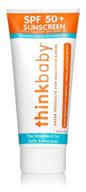 thinkbaby baby sunscreen: natural, safe, water resistant spf 50+ sunblock (6 oz) logo
