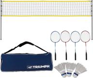 🏸 triumph competition badminton set: unbeatable steel construction for professionals logo