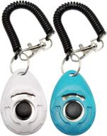 🐾 pet training clicker with wrist strap for dogs, cats, horses, birds, dolphins, and puppies - set of 2 logo