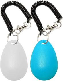 img 3 attached to 🐾 Pet Training Clicker with Wrist Strap for Dogs, Cats, Horses, Birds, Dolphins, and Puppies - Set of 2