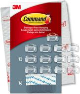 🔌 command clear cord clips - 13 clips, 16 strips - easy open packaging - organize damage-free logo