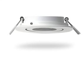 img 2 attached to 🔦 QPLUS 4 Inch Slim Adjustable Eyeball Gimbal LED Recessed Lighting - Canless Downlight with Junction Box