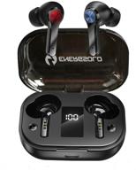 energsolo bluetooth 5.0 wireless earbuds tws with deep bass, smart led power display, charging case - ideal for sports & work logo