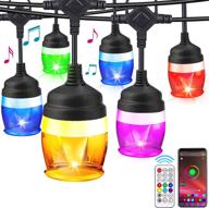 🌈 enhance your outdoor space with 39ft smart color changing patio lights: waterproof, remote & bluetooth app control for christmas, halloween, path garden & more! logo