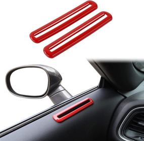 img 4 attached to Voodonala For Challenger Door AC Outlet Vent Trim For 2015-2020 Dodge Challenger Interior Accessories