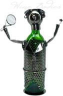 🎾 wine bodies metal tennis player wine bottle holder in charcoal - optimal for seo логотип